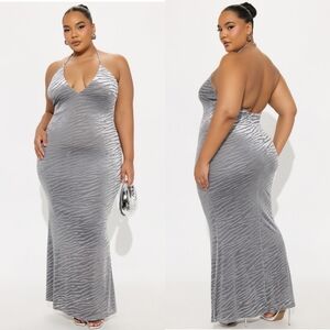 Fashion Nova Velvet Maxi Dress